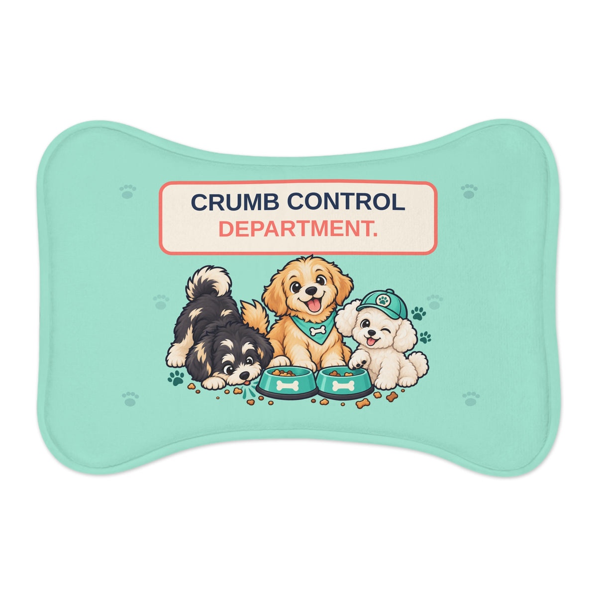 GleamPup Crumb Control Department Dog Feeding Mat – 19 × 14 in